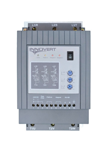 Устройство плавного пуска с кнопкой INNOVERT SSD303A43ES, 60 А, питание управления 220В , RS-485 — фото-657_1