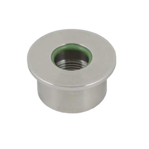 Приварная бобышка, резьба 3/4" PF (цилиндрическая), гигиеническое исполнение с юбкой под приварку, нерж.сталь 321 — фото-628_1