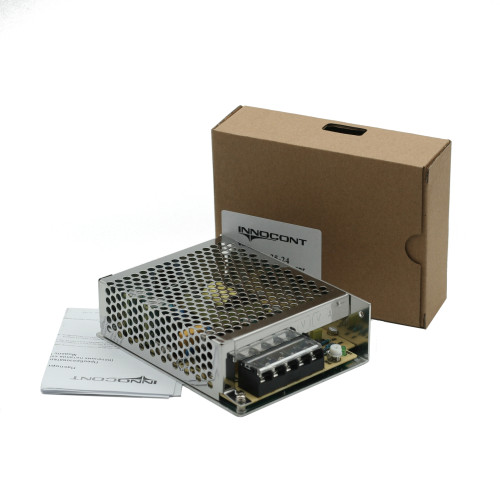 Источник питания INNOCONT. Вход: 220VAC, 0.45А, выход: 35W, 24VDC, 1.5A,-10 +50С, IP20, типы защиты: КЗ, перегрузка, перенапряжение SB-P-35-24 — фото-672_4