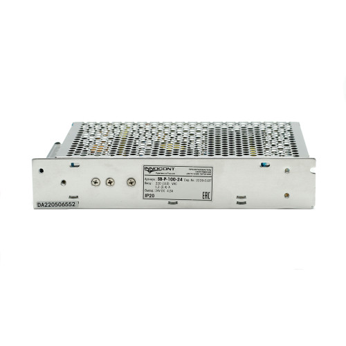 Источник питания INNOCONT. Вход: 220VAC, 1.2А, выход: 100W, 24VDC, 4.5A, -10 +50С, IP20,типы защиты: КЗ, перегрузка, перенапряжение SB-P-100-24 — фото-672_8
