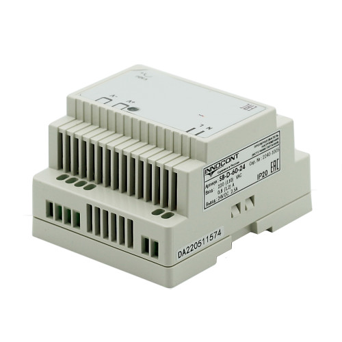Источник питания INNOCONT. Вход: 220VAC, 0.8А, выход: 60W, 24VDC, 2.5A,-10 +50С, IP20, типы защиты: КЗ, перегрузка, перенапряжение SB-D-60-24 — фото-672_8