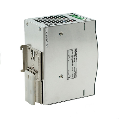 Источник питания INNOCONT на DIN-рейку, -10 +50С, IP20, вход: 220VAC, 1.6А, выход: 120W, 24VDC, 5A, типы защиты: КЗ, перегрузка, перенапряжение SB-D-120-24 — фото-672_6