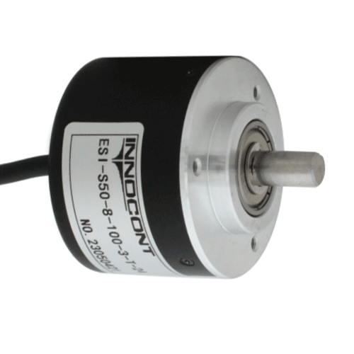 Инкрементальный энкодер INNOCONT D=40мм, выступающий вал 8мм, 200 имп/об, 5VDC, выход TTL, IP54, -20…+80°C, радиальный кабель 2м — фото-672_4